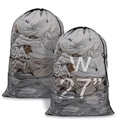 Meowoo Large Mesh Laundry Bag, 27×36inch Heavy Duty Mesh Laundry Bags Drawstring Lockable, Laundr...