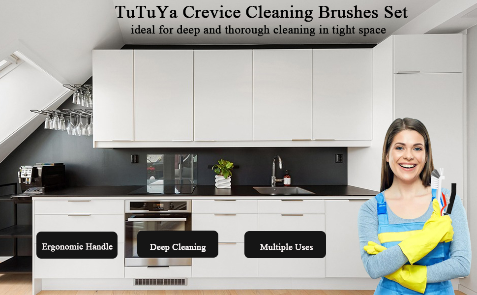Hard Bristle Crevice Cleaning Brush