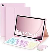 EAMPANG Case with Keyboard Mouse for Samsung Galaxy Tab A9 Plus 11 inch (SM-X210/X215/X216/X218),...