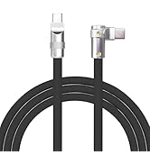 chubbycable FlexElbow Pro - 90 Degree Design 240W Fast Charge Cable Ultra-Thick Silicone Right An...