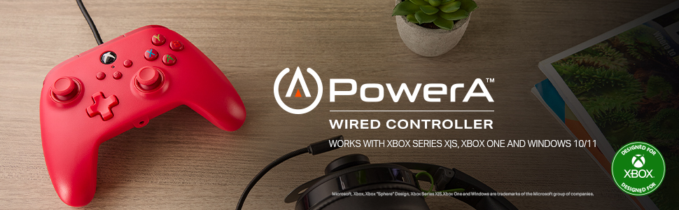 xbox wired controller red 