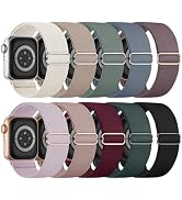 10 Pack Stretchy Bands Compatible with Apple Watch Band 40mm 38mm 41mm 42mm 44mm 45mm 46mm 49mm W...