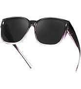 Myiaur Oversized Fit Over Sunglasses for Women, Trendy Wear Over Glasses, Polarized UV400 Protect...
