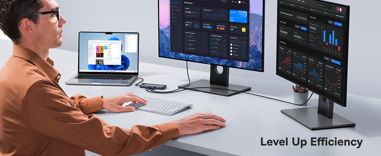 usb c docking station dual monitor