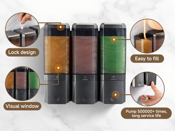 shower soap dispenser for wall