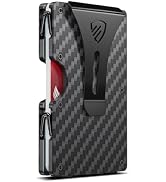 RUNBOX Minimalist Wallet for Men - Slim RFID Blocking Metal Card Holder with Money Clip, Ultra-Th...