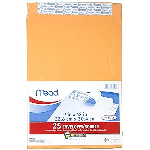 mead, press it seal it, mead press-it seal-it, envelopes, self adhesive envelopes