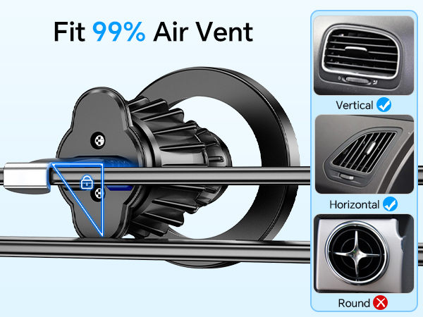 magnetic phone mount for car vent