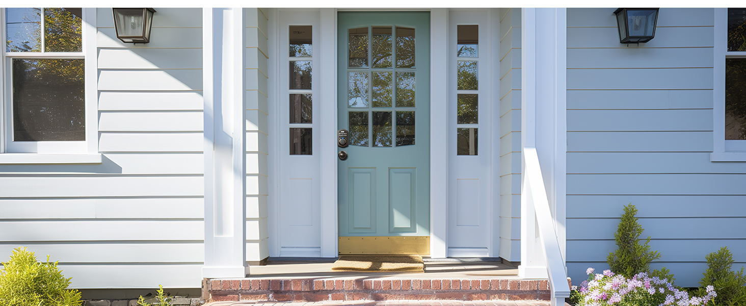 keyless entry door lock with knobs