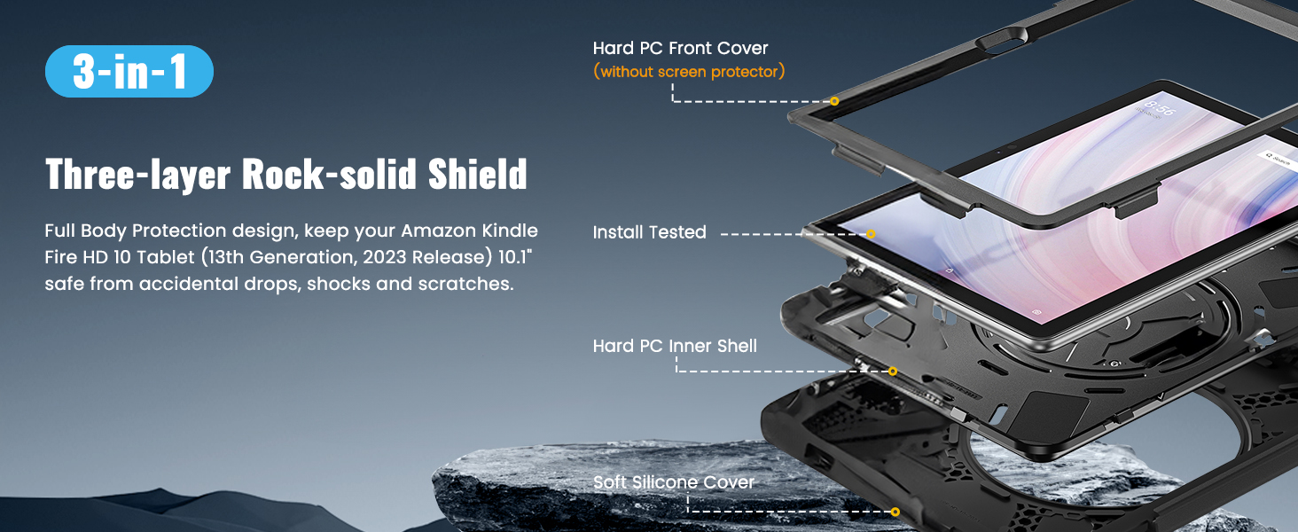 fire HD 10 Plus 13th Generation 2023 case for kids