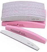 35 Count Nail Files and Buffers Kit, Reusable Sanding Buffing Blocks Fingernail File 100/180 Grit...