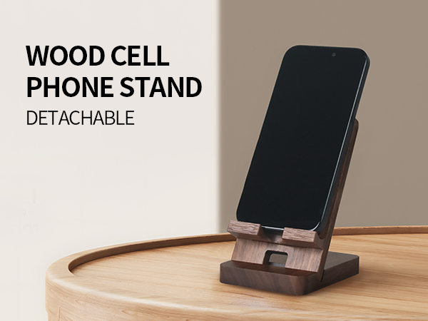 Wood phone holder for desk 5