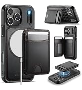 BOXDXB Compatible with Magnetic for iPhone 17 Pro Max Wallet Case, Upgraded 2-in-1 Detachable Kic...
