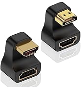 Duttek 8K HDMI 180 Degree Adapter, U Shaped HDMI Adapter, Up Angle &amp; Down Angle HDMI2.1 Extender ...