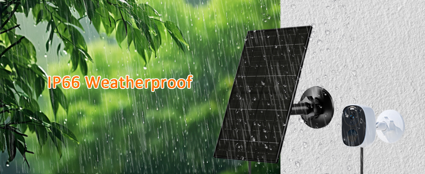 solar panel for security camera