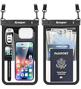 [Up to 10"] Large Waterproof Phone Pouch Bag - 2 Pack IPX8 Waterproof Phone Case for iPhone 17 16...