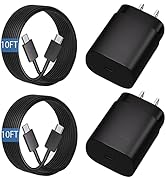 Super Fast Charger Type C, 25W USB C Fast Charger Block and 10FT Android Phone Charging Cable for...