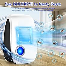Ultrasonic pest repeller for home office warehouse indoor use