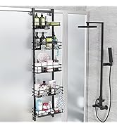 Orimade Over the Door Shower Caddy Adjustable Hanging Organizer Shelf Rustproof with Hook,Shampoo...