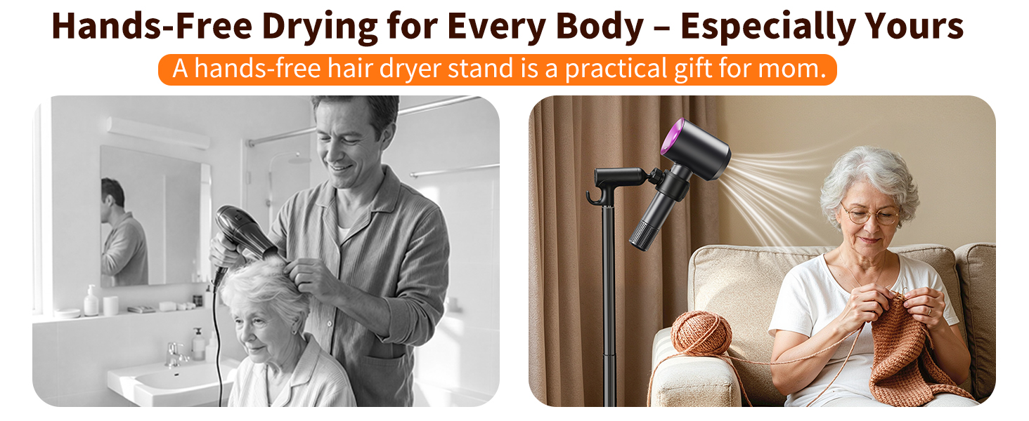 Hands Free Hair Dryer Holder