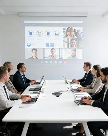 conference speaker and microphone