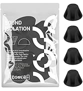 1.5” Bigfoot Isolation Feet - Non Adhesive Rubber Stoppers - 4 Pack Non-Skid Rubber Bumpers for T...