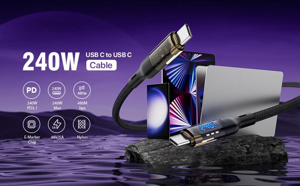 240W USB C to USB C