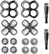 OXSITO 2Pack Pro 4 Shaver Replacement Heads for Pitbulls Gold PRO, Silver PRO, Platinum PRO