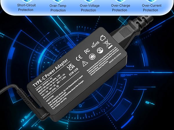 lenovo laptop charger usb c 65w