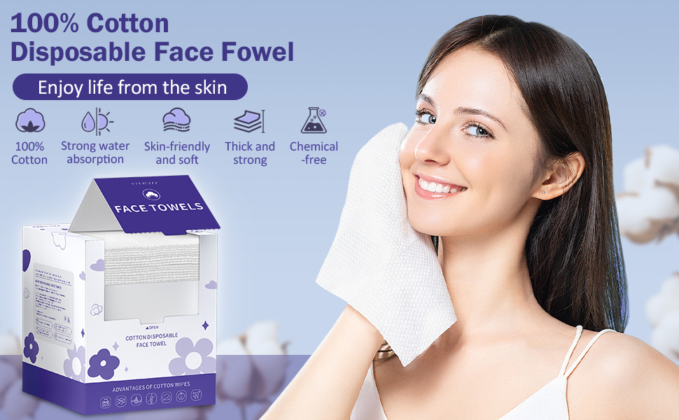 Disposable face towel