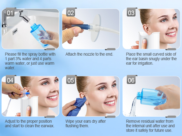 Ear Wax Removal, Ear Cleaner, Ear Wax Removal Kit, Manual Ear Irrigation Flushing System