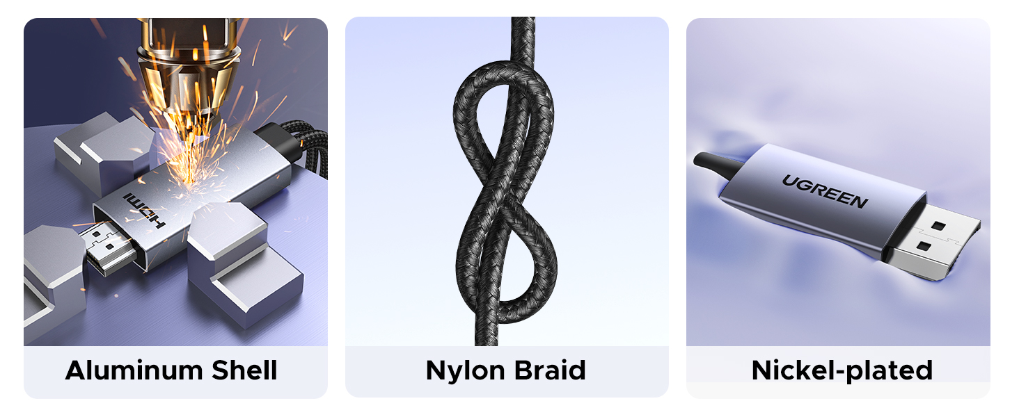 Durable HDMI to DP cable