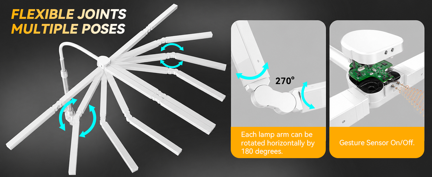 white desk lamp