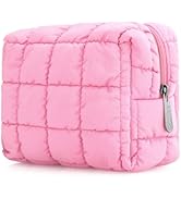 E-Tree Cute Makeup Bag,Quilted Cosmetic Bag for Women,Make up Pouch for Purse,Toiletry Zipper Pou...