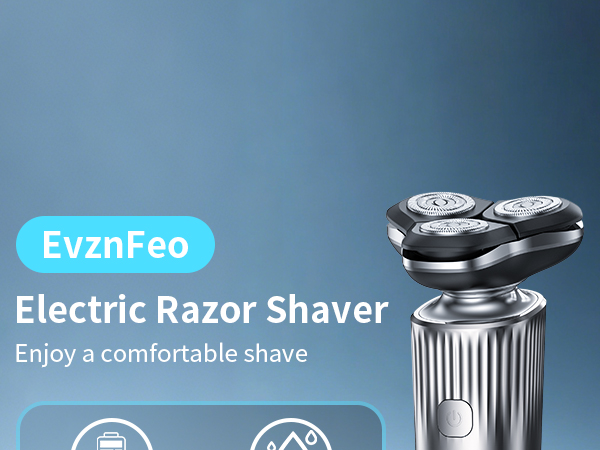 Rechargeable Electric Razor for Men: IPX7 Waterproof 5D Floating Head Shaver - 90-Min Runtime USB-C