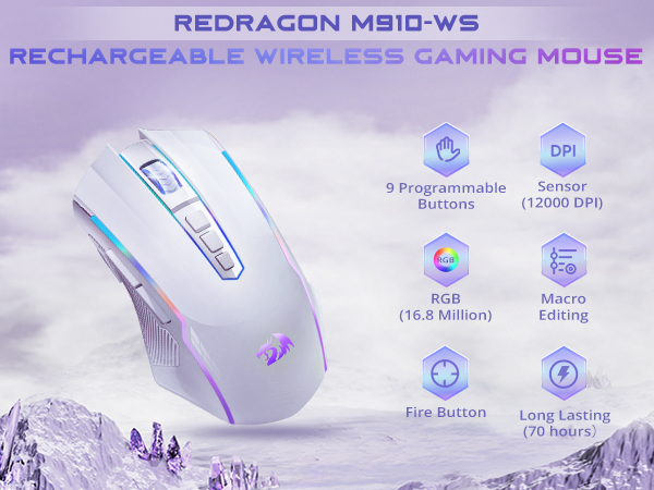 Wireless Bluetooth gaming mouse
