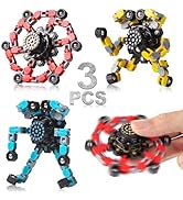 Gokeey Transformable Fidget Spinners 3 Pcs for Kids and Adults Stress Relief Sensory Toys for Boy...
