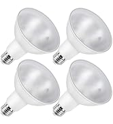 Zorykn LED PAR30 Outdoor Flood Light Bulbs,Dusk to Dawn LED Light Bulbs for Yard Patio Garage Por...