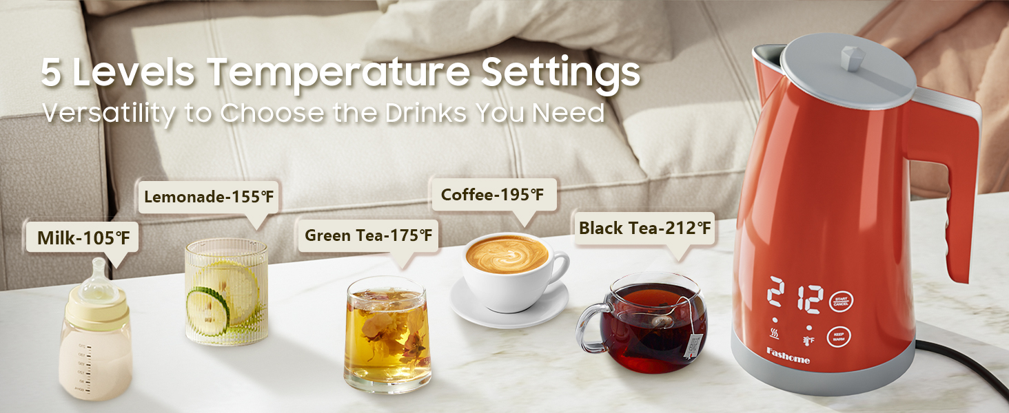 5 Levels Temperature Control