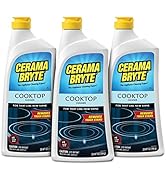 Cerama Bryte Removes Tough Stains Cooktop and Stove Top Cleaner for Glass - Ceramic Surfaces, 28 ...