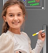 PigPotParty Magnetic Acrylic Chore Chart for Kids Multiple Kids, 12"x 16" Responsibility Chore Ch...