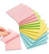 Fainne 120 Pack Sticky Notes 3x3 Bulk Back to School Supplies Self Stick Note Pads Lined Adhesive...