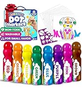 Dot Markers for Toddlers 1-3 - Dot Art Paints Washable for Kids - Printed &amp; PDF Coloring Sheets -...