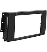 Double DIN Installation Dash Kit, Fydun Black ABS 2 Din Stereo audio Fascia Panel Navigation Fasc...
