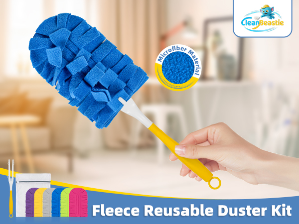 6 PCS Fleece Reusable Duster Refills