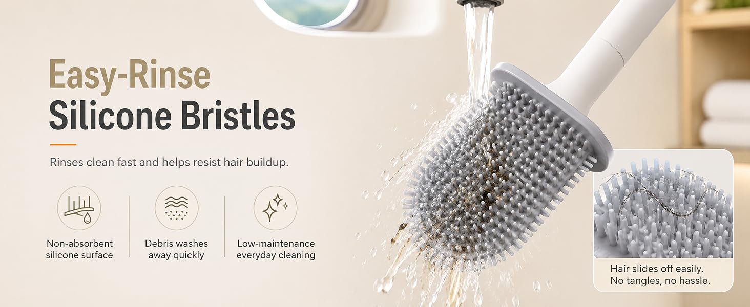RV Toilet Brush and Holder, Wall Mounted