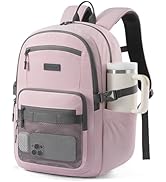 LOVEVOOK Laptop Backpack Women with 40oz Cup Holder Buckle Strap, 15.6 Inch Tech-Ready Work Backp...
