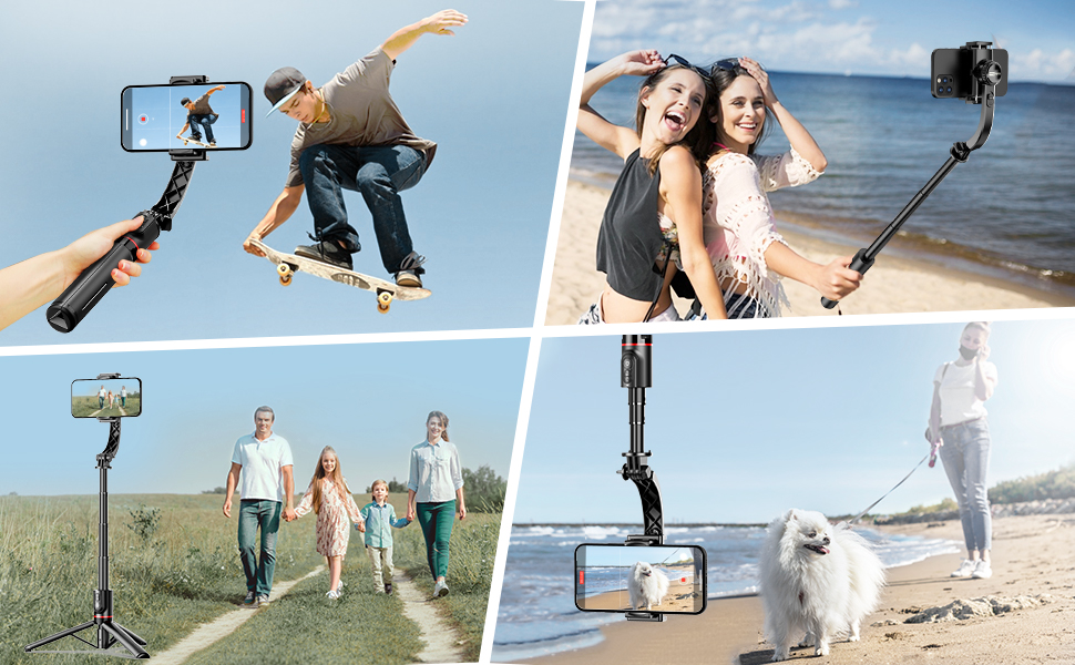 Smartphone Gimbal Stabilizer with Wireless Remote