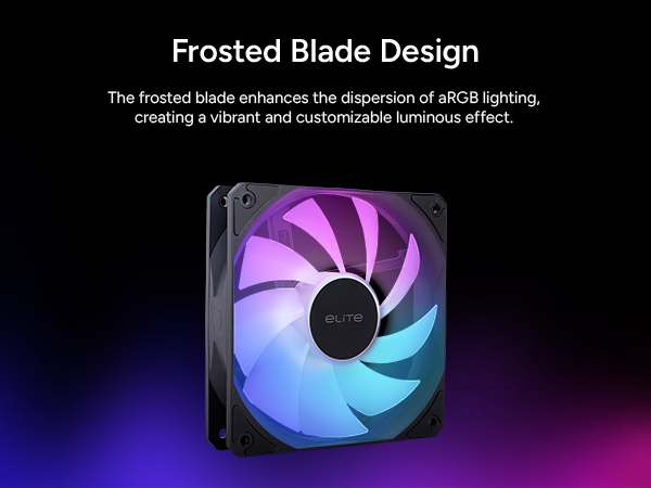 Elite Liquid Frosted Blade Design Black