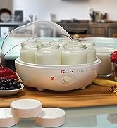 Euro Cuisine YM80 Yogurt Maker,White 9.6 Inch